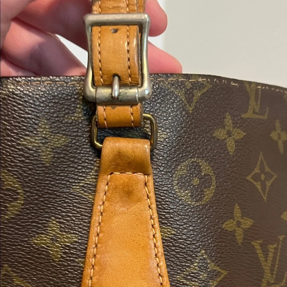 Louis Vuitton Vintage Brown Monogram Tote Bucket Bag - Picture 10 of 17